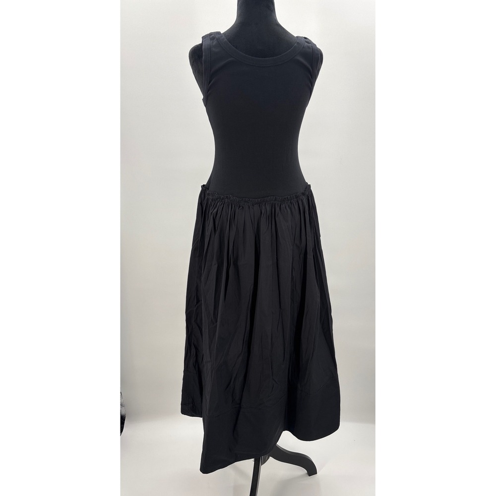 Madewell Black Sleeveless Scoop-Neck Midi Dress - Picture 7 of 12